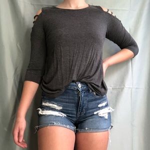 Maurices dark gray shirt